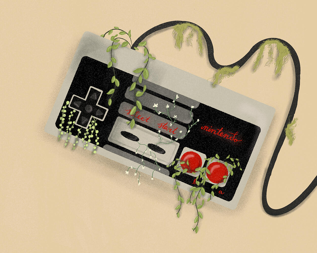 Growing Old digital illustration
